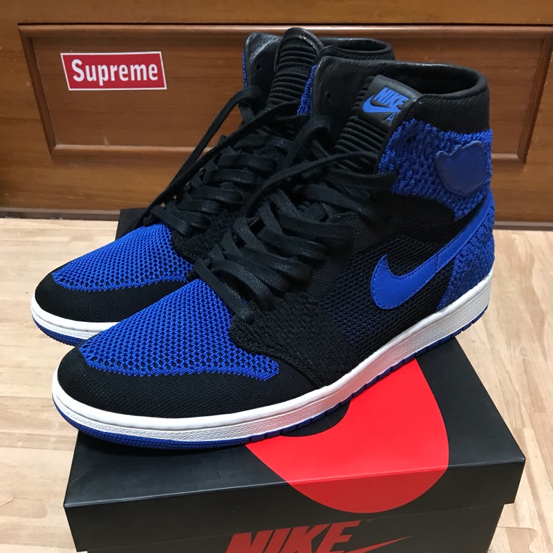 Jordan 1 flyknit 一代 編織 Royal Blue 黑藍