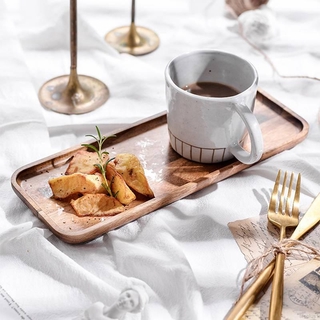 相思木託盤 家用長方形 咖啡 早餐麵包託盤 果盤木質餐具