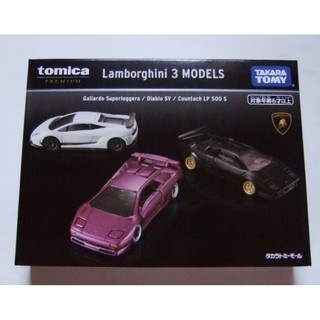 tomica mall premium 黑盒 禮盒 藍寶堅尼 3 models gallardo sv LP500S