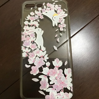 iPhone 7Plus 浮雕兔子櫻花 清水軟塑膠手機殼 i6plus 美樂蒂手機殼