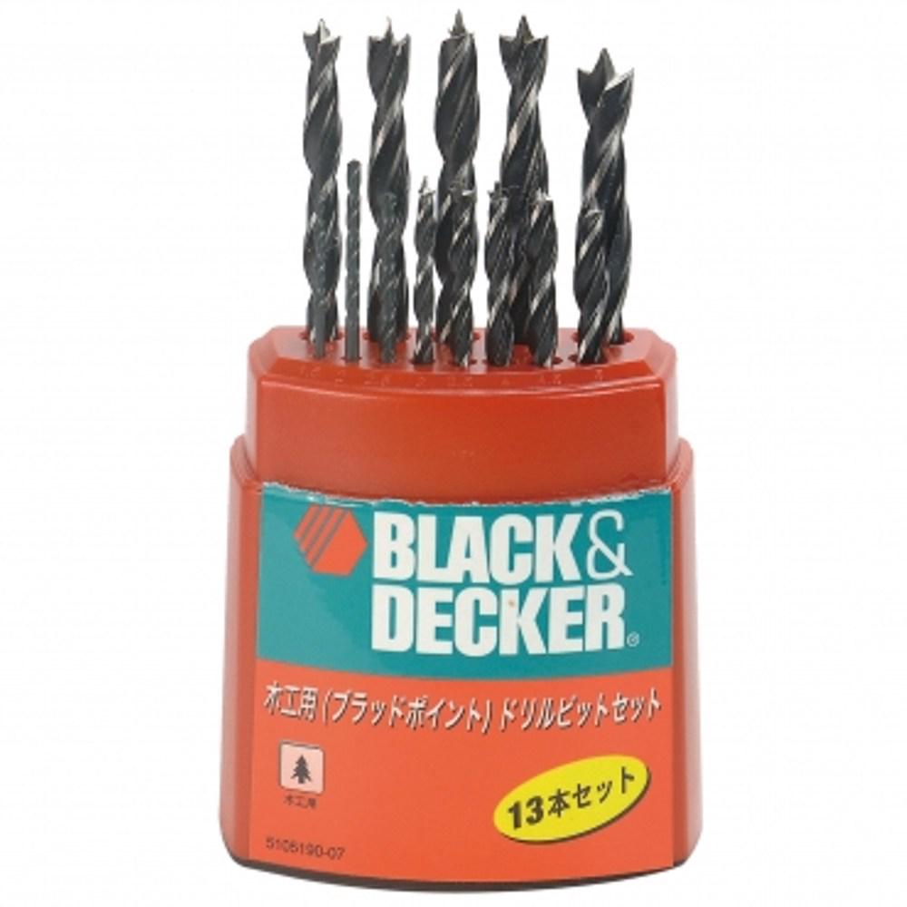 BLACK+DECKER 13件式木工鑽頭組