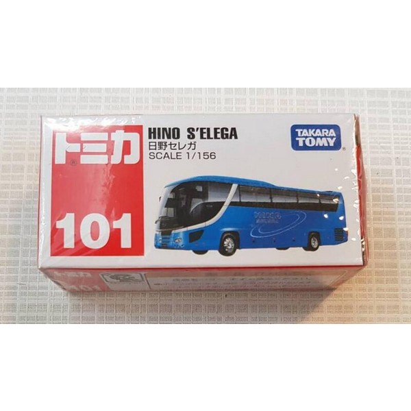 【華泰玩具花蓮店】日野巴士(藍)HINO SELEGA/TOMICA 101多美 火柴盒小汽車