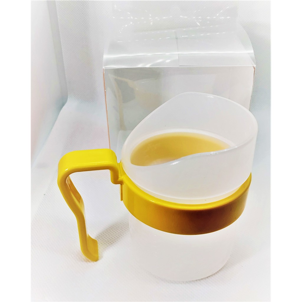 【北之特樂銀嘉義店】 U型開口杯/切口杯 黃色款 銀髮族便利用品