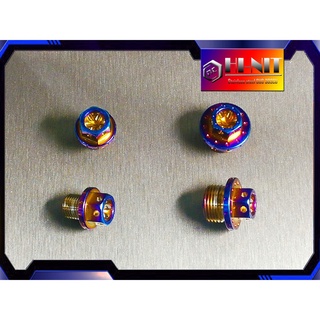 【瘋螺絲】HI-NIT彩鈦色/鍍鈦螺絲★M12小含氧塞.M18大含氧塞★CNC內外六螺絲★燒鈦鍍鈦彩鈦