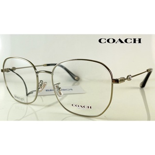 ☆高雄眼鏡站☆全新正品 COACH HC5143BD 9399（Light Gold)銀色框面多邊大框