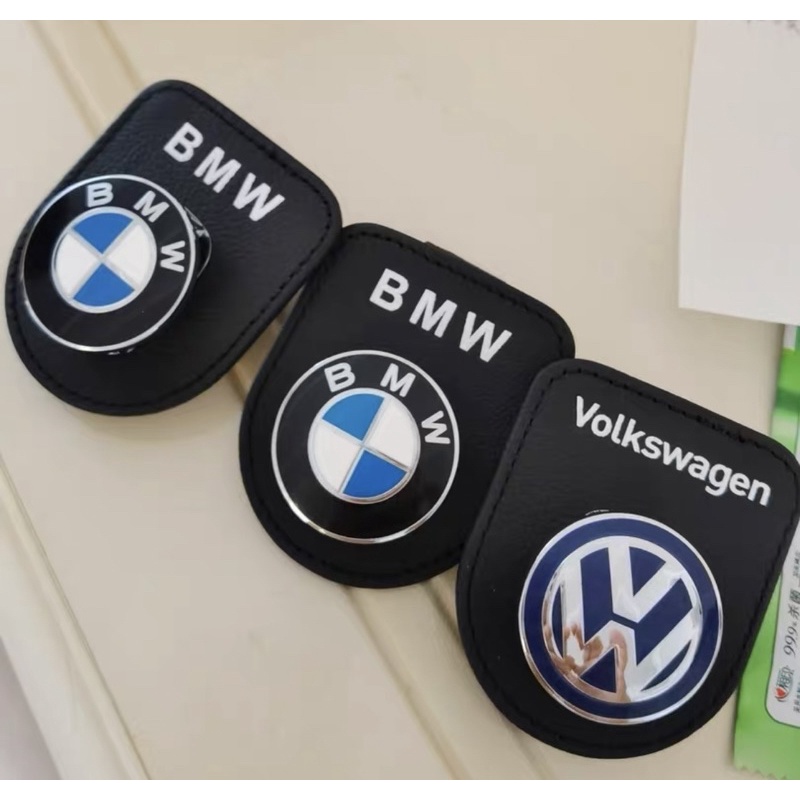 現貨 BMW 賓士 特斯拉 福斯 VW 多功能眼鏡夾 收納夾 卡夾 遮陽板夾