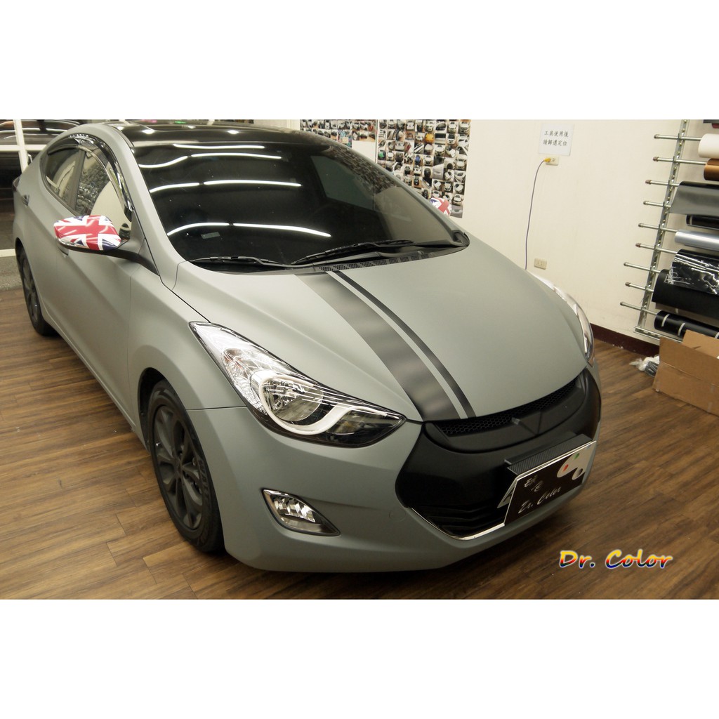 Dr. Color 玩色專業汽車包膜 Hyundai Elantra 車身客製化 (3M 1080)