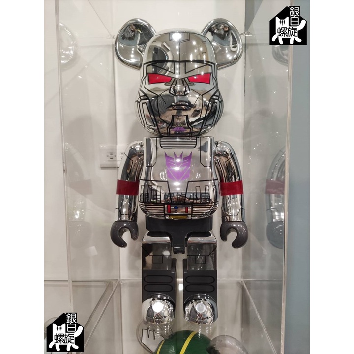 【銀白】  be@rbrick 庫柏力克熊 BAIT 密卡登 變形金剛 1000% 電鍍