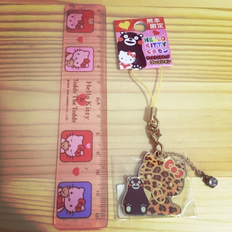［熊本限定］熊本熊+Hello Kitty吊飾