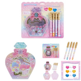 【現貨】香水瓶造型便條本變色筆組.筆記本.塗鴉筆 便條紙 hello kitty 美樂蒂 雙子星