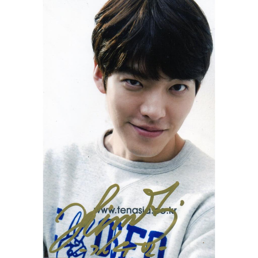 「親簽」韓舖小棧 親筆簽名照 金宇彬 2015 김우빈 大勢偶像 繼承者們 學校2013 4x6 簽名照 B款 現貨