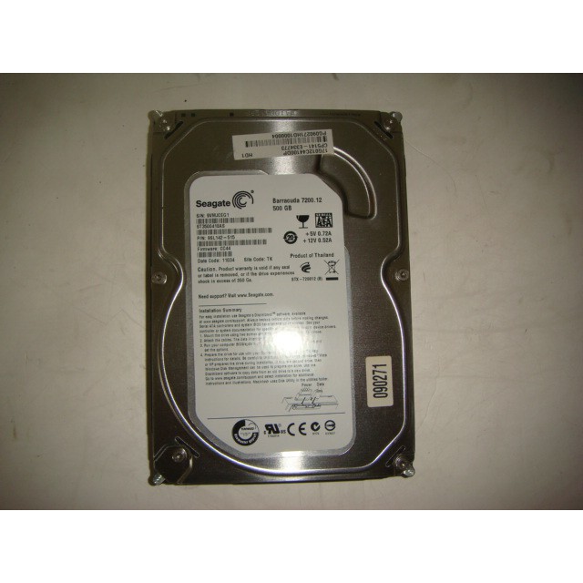 Seagate~3.5吋~500GB(SATA)硬碟~型號ST3500418AS~ &lt;92&gt;