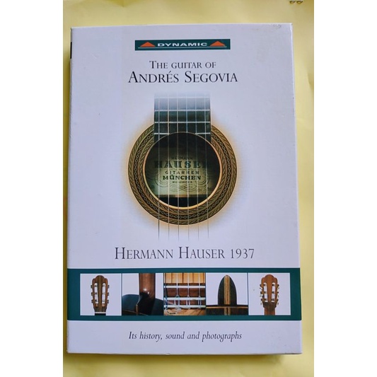 古典吉他音樂/Andres Segovia吉他大師/Bookcd/內含精美簡介書，精美海報和吉他圖解/二手CD