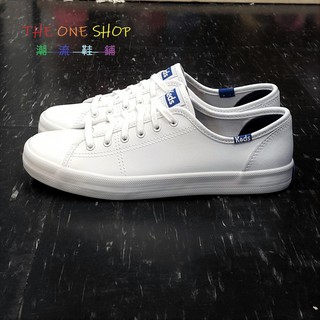 TheOneShop Keds kickstart 小白鞋 白色 全白 經典款 皮革 基本款 修長 藍標