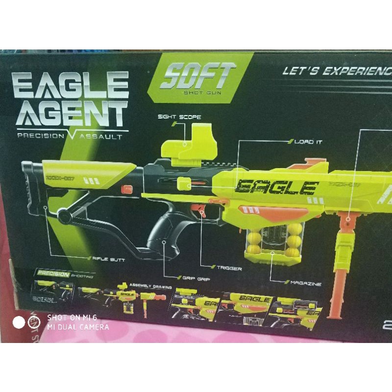 又心小舖。全新 玩具收藏 大陸製 EAGLE 三重變化長型阻擊 球彈發射器-非 Nerf Rival 朱庇特