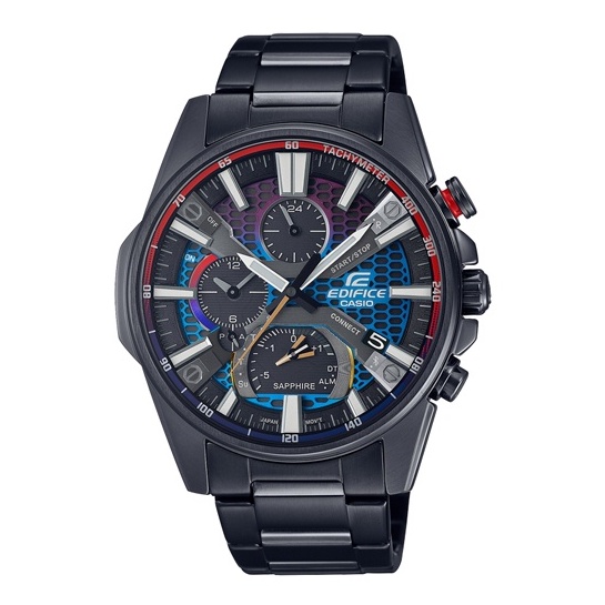 【CASIO】EDIFICE 夢幻跑車太陽能藍芽不鏽鋼男錶 EQB-1200HG-1A 台灣卡西歐公司貨保固一年