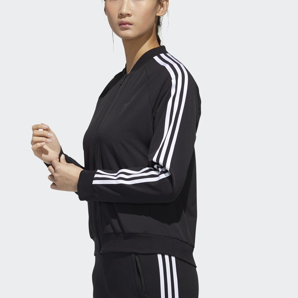 ⓉⒽⓇⒺⒺⒼ🔥ADIDAS 3-STRIPES 運動外套 飛行員 三線 網布內裡 黑色 女 GF0189