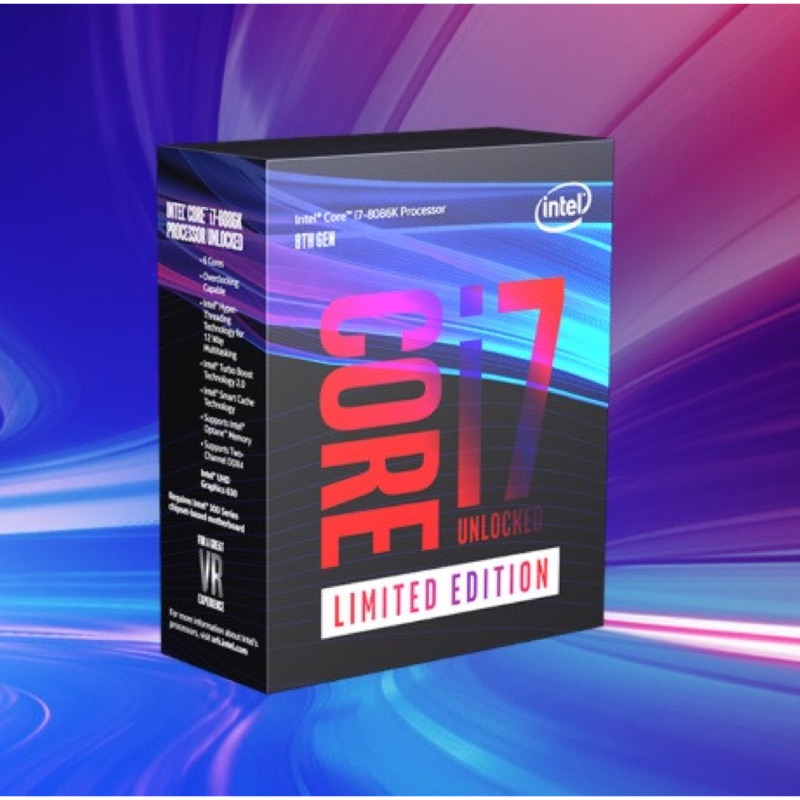 Intel i7 8086K 40周年紀念版