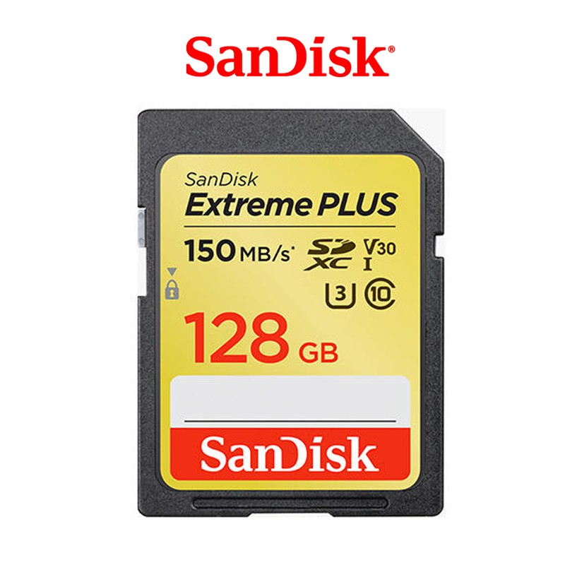 SanDisk Extreme【eYeCam】 SD 128G 150MB U3 4K SDXC 記憶卡