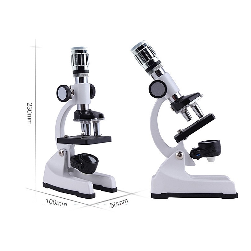 兒童學生生物顯微鏡套裝1200倍金屬顯微鏡