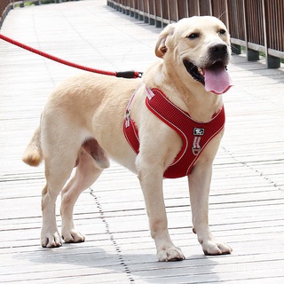 優選好物 大型犬狗狗牽引繩胸背帶拉布拉多金毛背心式中型犬狗鏈遛狗繩用品 oq4Y