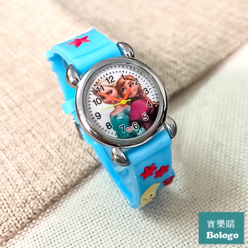 冰雪奇緣兒童卡通手錶新款女孩公主石英電子錶小學女童禮物表手表
