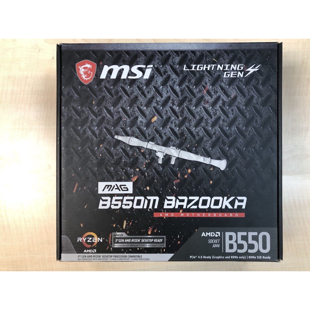 【可刷卡分期】MSI 微星 B550M BAZOOKA B550 系列主機板 現貨特價