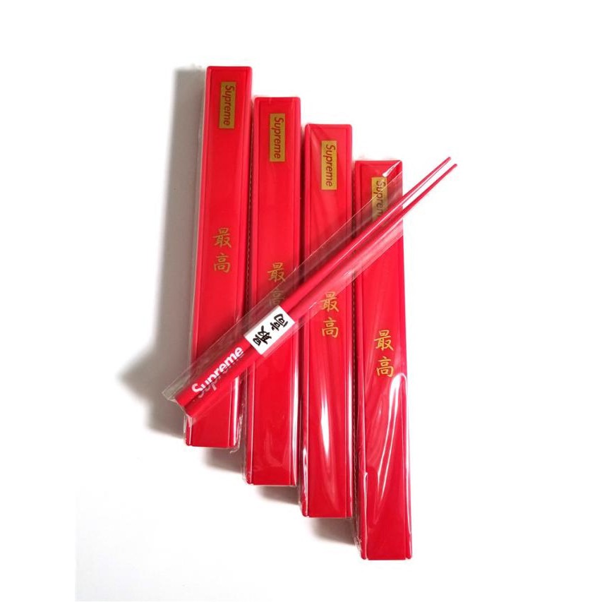 17FW Supreme Chopsticks 中國風 紅色 高 筷子抖音網紅同款ins