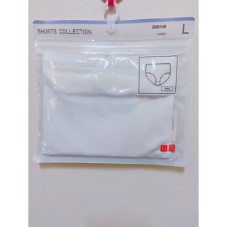 優衣庫UNIQLO純白無蕾絲高腰內褲L