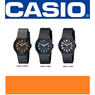 【天龜】CASIO手錶 超薄石英 指針錶 彩色字體MQ-71 DDD