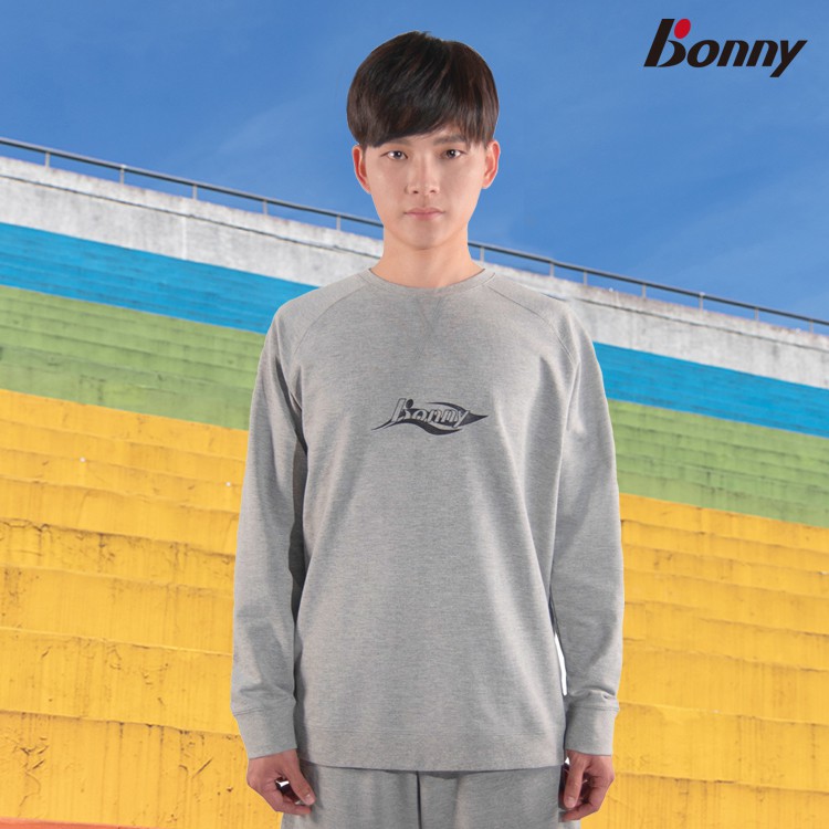【Bonny】波力男裝連肩長袖T恤-灰