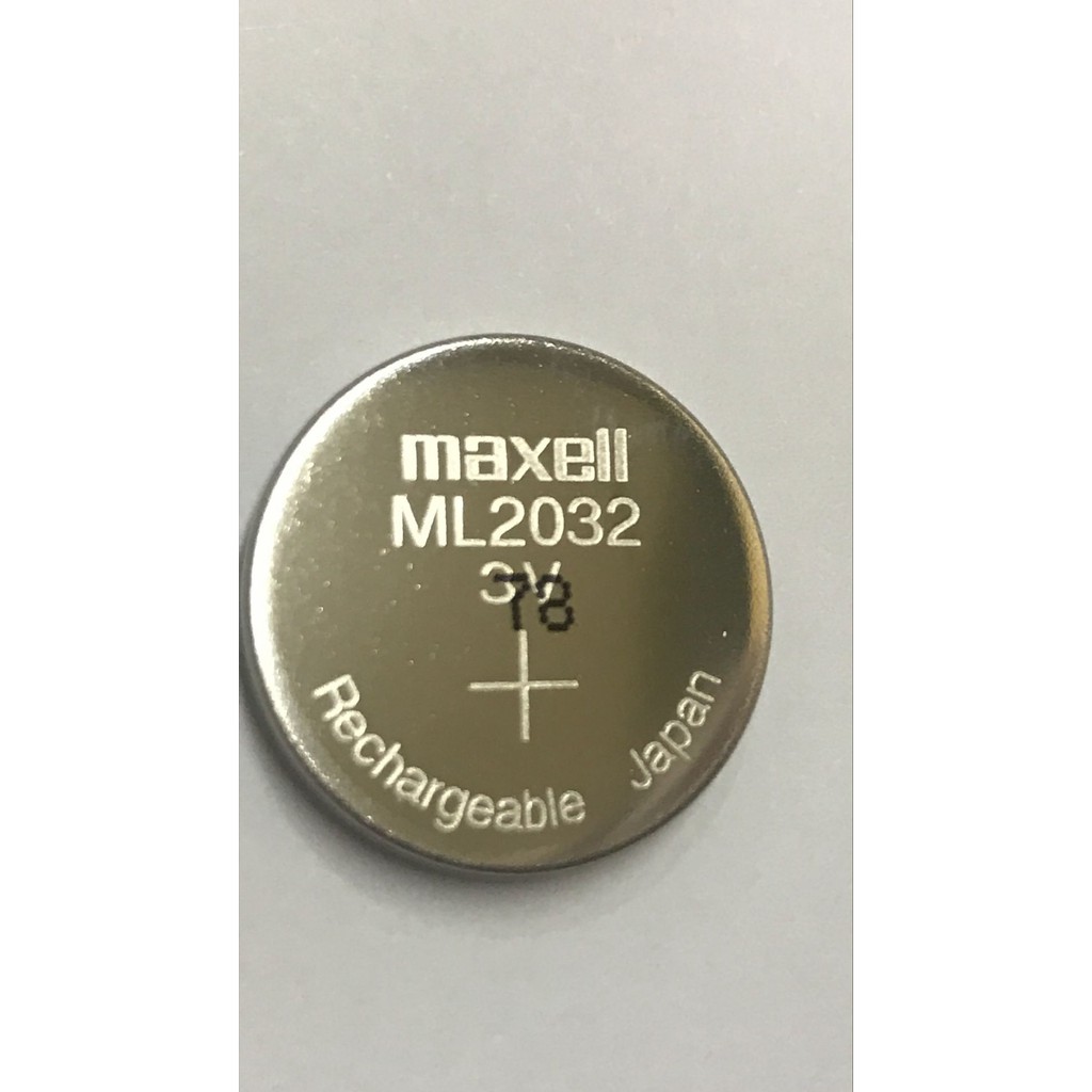 【AI電子】*Maxell ML2032 3V 可充式 充電式 鋰電池