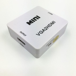2024新版VGA轉HDMI轉換器線PS2PC模擬轉高畫質介面轉換盒電腦to連線電視投影 紅舖子