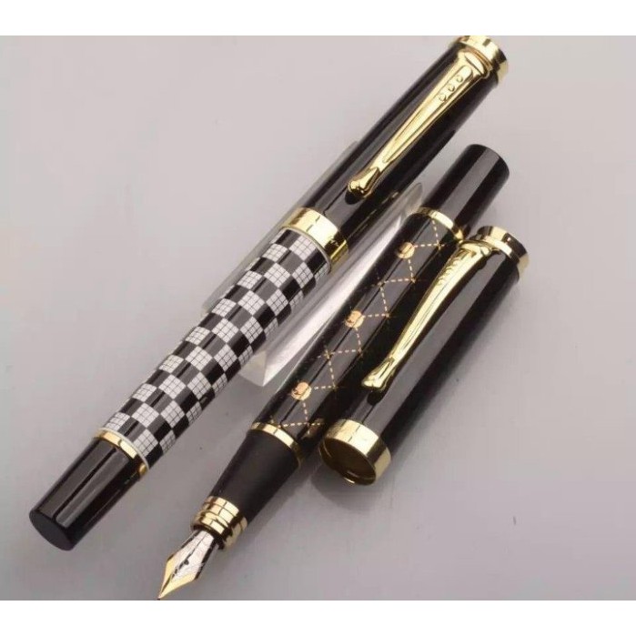 金豪500系列鉑金筆，商務辦公簽名練字筆，全金屬書法鋼筆彎頭筆尖，美工筆，多色可以選E01