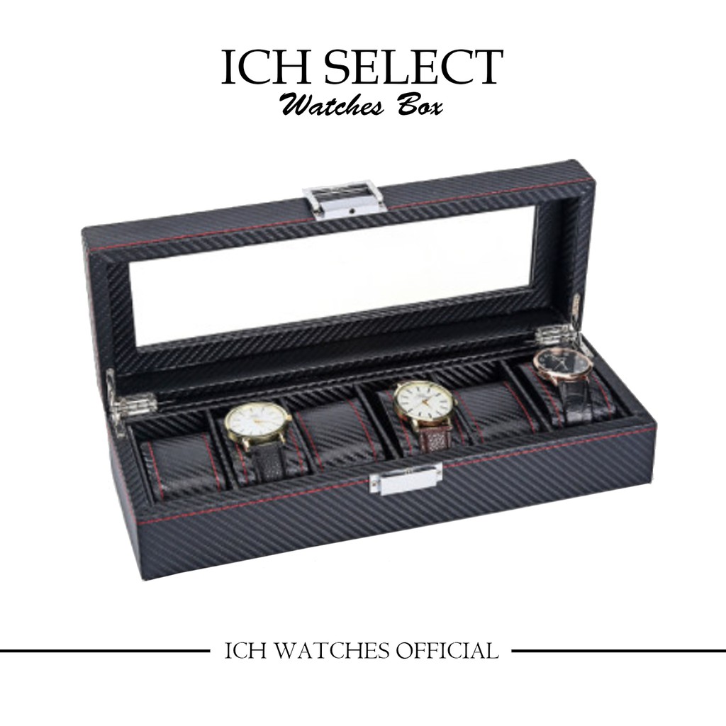 ICH WATCHES 手錶收納盒-錶盒首飾盒機械錶運動錶沛納海蒐藏盒 置放盒 2格/3格/6格/10格/12格