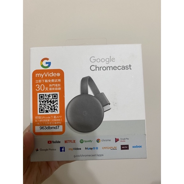 Google chromecast 第三代 正版原廠 媒體串流播放器