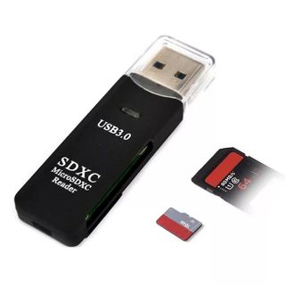 USB3.0讀卡器 SD卡TF二合一讀卡器(SDXC) 超高速2合1 USB 3.0存儲卡讀卡器閃存適配器