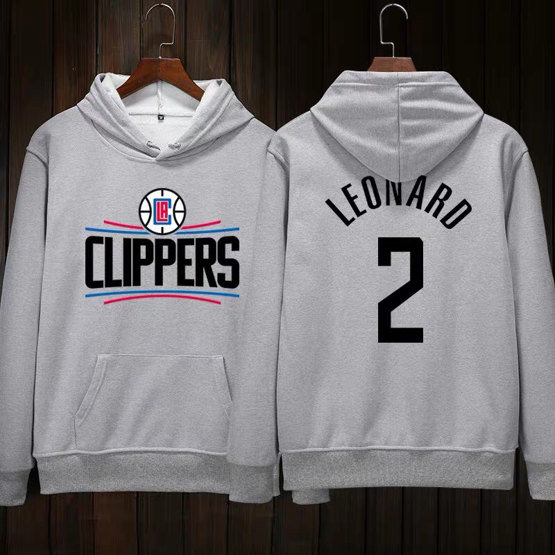 💖雷納德Kawhi Leonard帽T長袖連帽T恤上衛衣💖NBA球衣快艇隊運動衣服棉T大學T男Tee籃球衣女A949