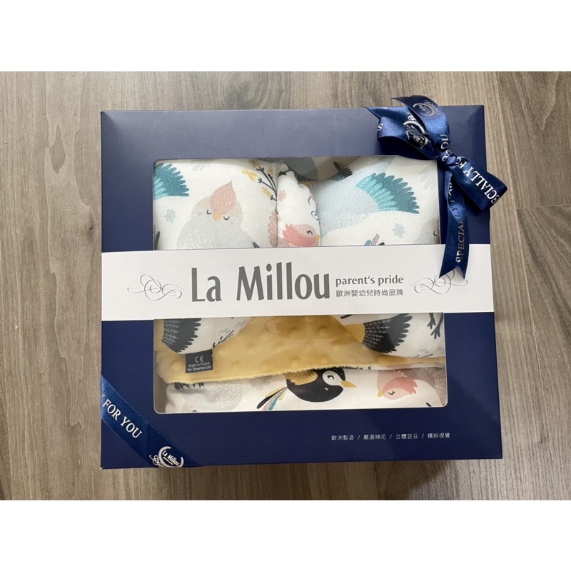 【La Millou】單面巧柔豆豆毯+豆豆天使枕