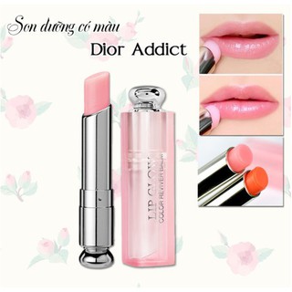 Dior ADDICT LIP GLOW Color 001 粉色唇膏超柔軟柔滑唇膏