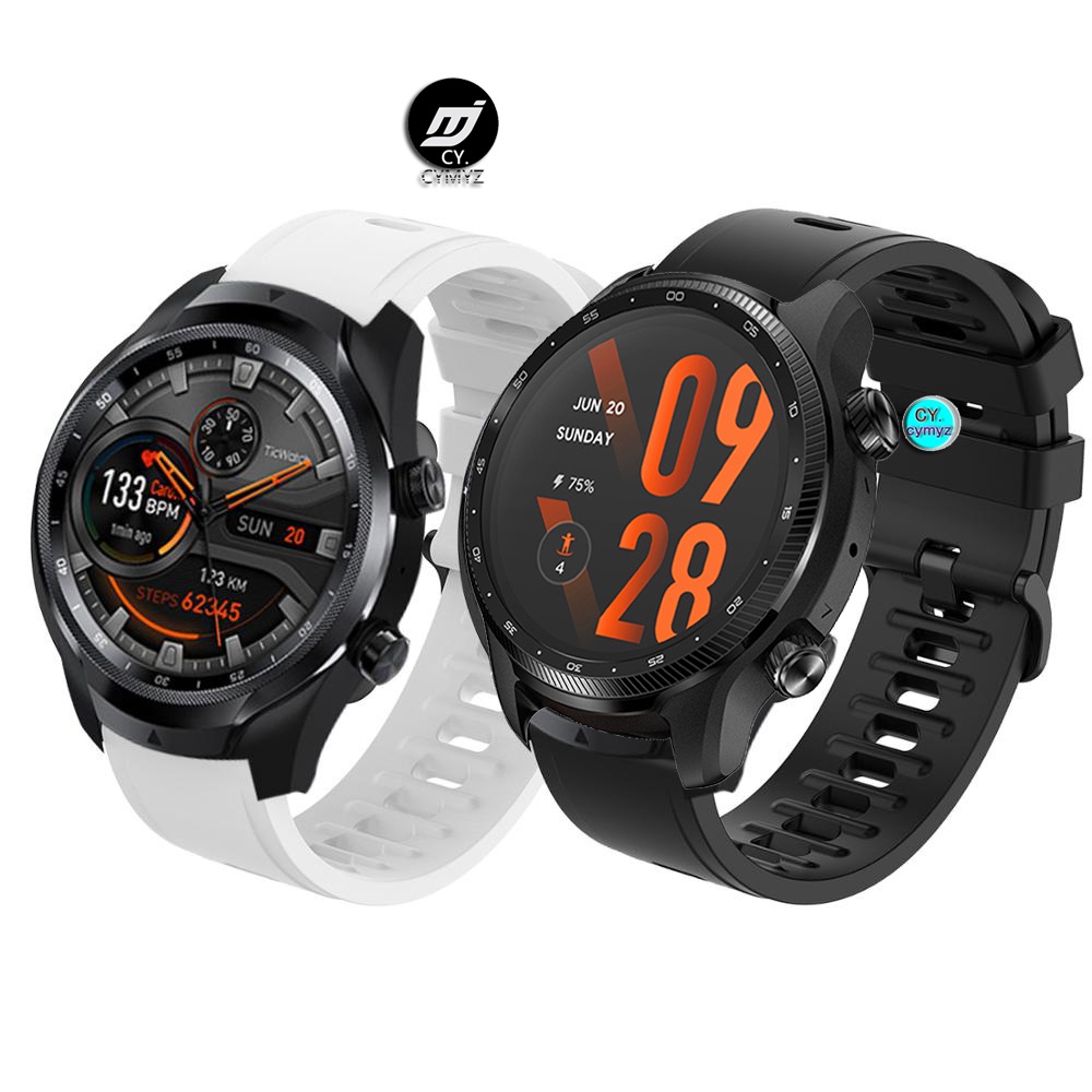 Ticwatch Pro 3 Ultra 錶帶 矽膠錶帶 Ticwatch Pro GTX E2 S2 GTX 錶帶