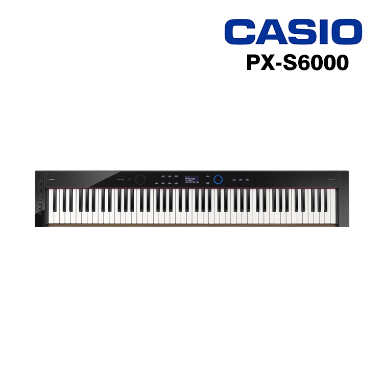 CASIO PX-S6000 88鍵 電鋼琴 木材塑膠混合琴鍵 便攜簡約型 數位鋼琴 單主機 含三踏板 小叮噹的店