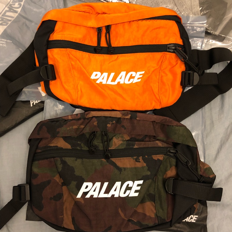 Palace BUN BAG 腰包 容量大 全新  橘 現貨