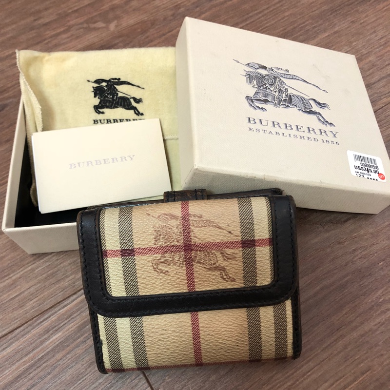 BURBERRY 正品二手短夾