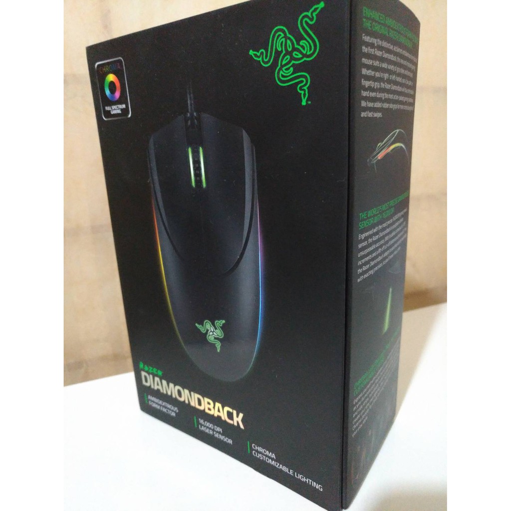 【現貨全新】Razer Diamondback 雷蛇 5G 響尾蛇 電競滑鼠 16000 DPI 保固至12/31