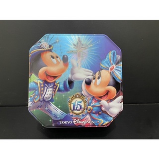 日本迪士尼海洋15週年餅乾盒 單賣鐵盒（不含餅乾）