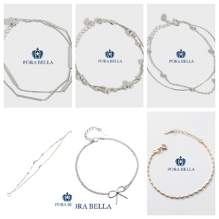<Porabella>925純銀手鍊 幸運手鏈 <春之舞> 純銀手鏈 首飾 銀飾 Bracelets
