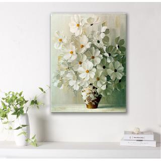 極有家 北歐裝飾畫 無框畫 花 背景墻掛畫 客廳玄關餐廳壁畫壁貼 居家民宿店面裝飾畫框畫