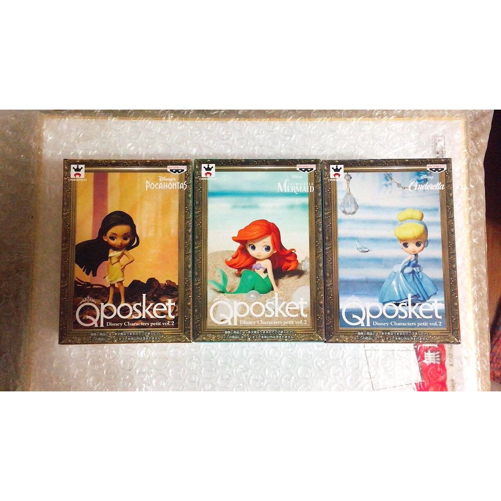 已絕版 日版 迪士尼 公主 Q posket Disney Characters petit vol.2 大全版