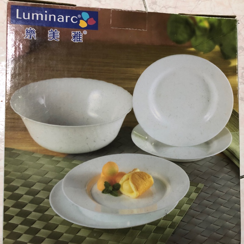 法國🇫🇷 Luminarc 樂美雅 強化餐具 五件組 湯碗 平餐盤 深餐盤